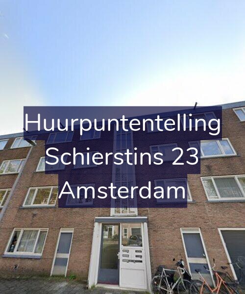 Foto gevel Huurpuntentelling voor Schierstins 23, Amsterdam