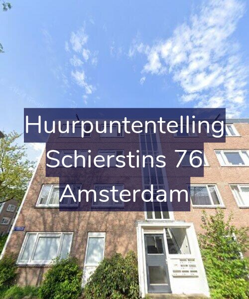 Foto gevel Huurpuntentelling voor Schierstins 76, Amsterdam