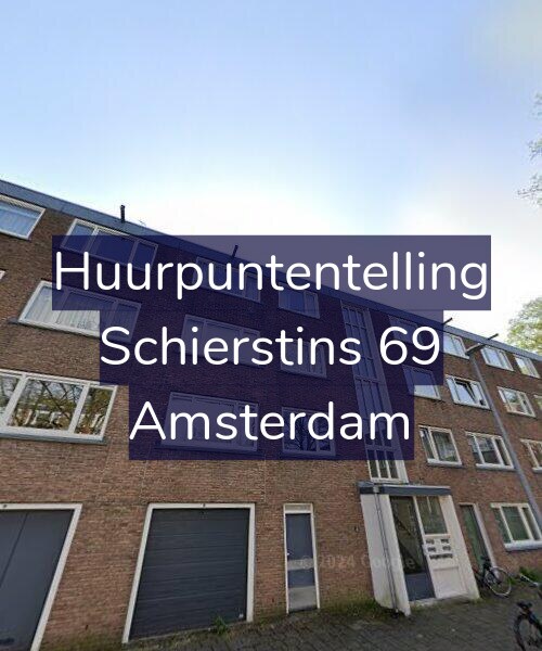 Foto gevel Huurpuntentelling voor Schierstins 69, Amsterdam