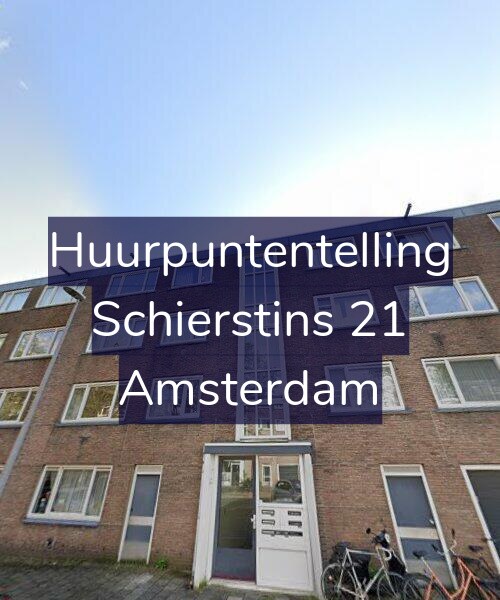 Foto gevel Huurpuntentelling voor Schierstins 21, Amsterdam