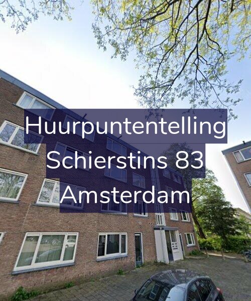 Foto gevel Huurpuntentelling voor Schierstins 83, Amsterdam