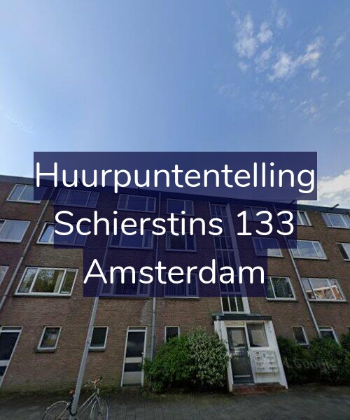 Foto gevel Huurpuntentelling voor Schierstins 133, Amsterdam