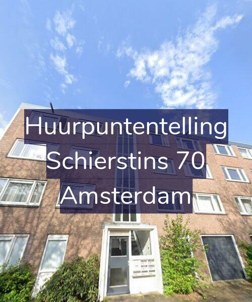 Foto gevel Huurpuntentelling voor Schierstins 70, Amsterdam
