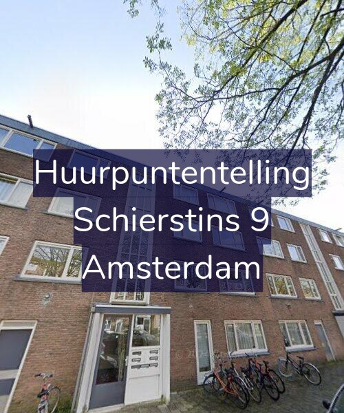 Foto gevel Huurpuntentelling voor Schierstins 9, Amsterdam