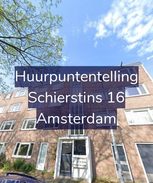 Foto gevel Huurpuntentelling voor Schierstins 16, Amsterdam