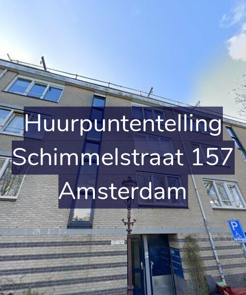 Foto gevel Huurpuntentelling voor Schimmelstraat 157, Amsterdam