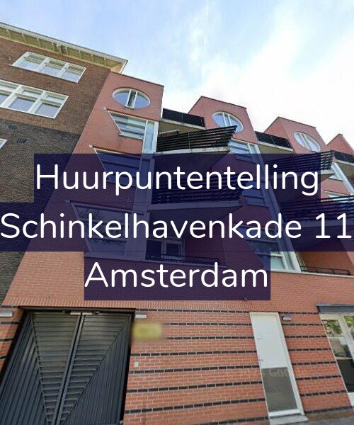 Foto gevel Huurpuntentelling voor Schinkelhavenkade 11, Amsterdam
