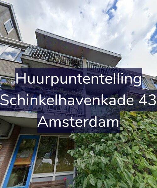 Foto gevel Huurpuntentelling voor Schinkelhavenkade 43, Amsterdam