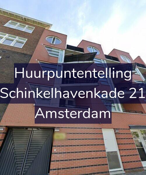 Foto gevel Huurpuntentelling voor Schinkelhavenkade 21, Amsterdam
