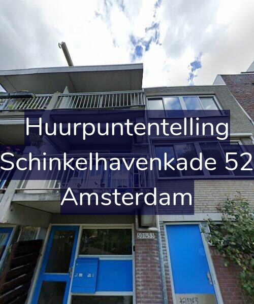 Foto gevel Huurpuntentelling voor Schinkelhavenkade 52, Amsterdam