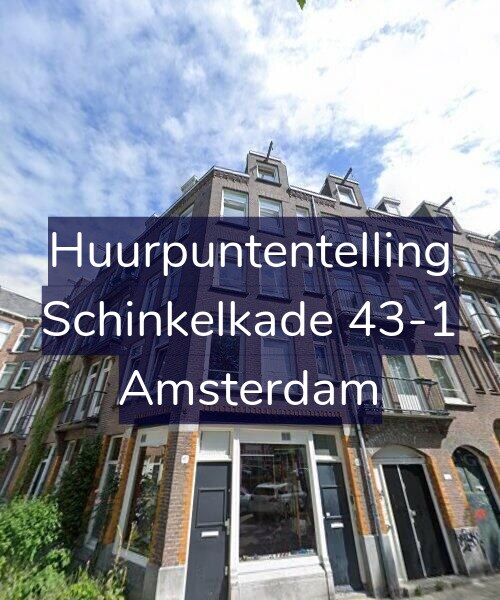 Foto gevel Huurpuntentelling voor Schinkelkade 43-1, Amsterdam