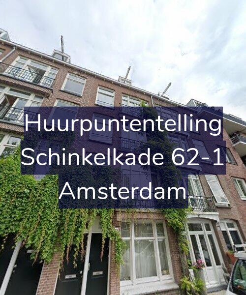 Foto gevel Huurpuntentelling voor Schinkelkade 62-1, Amsterdam