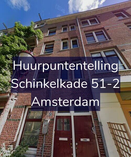 Foto gevel Huurpuntentelling voor Schinkelkade 51-2, Amsterdam
