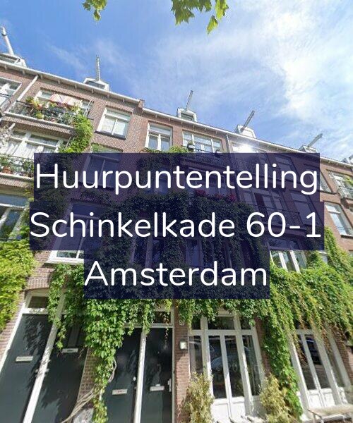Foto gevel Huurpuntentelling voor Schinkelkade 60-1, Amsterdam
