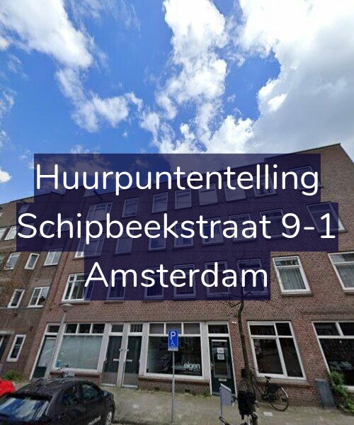 Foto gevel Huurpuntentelling voor Schipbeekstraat 9-1, Amsterdam