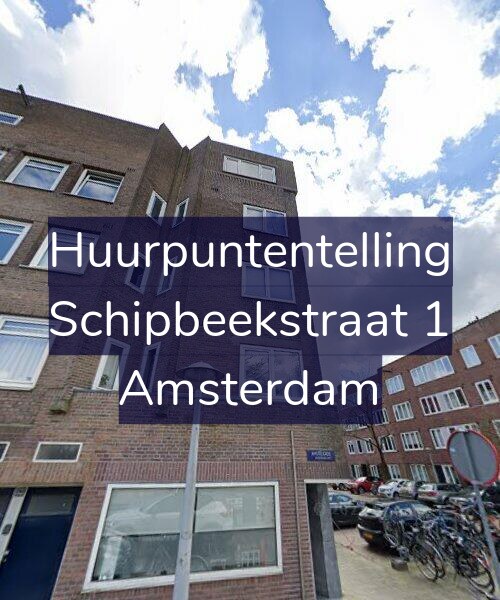 Foto gevel Huurpuntentelling voor Schipbeekstraat 1, Amsterdam