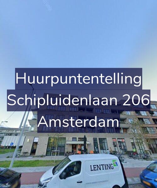 Foto gevel Huurpuntentelling voor Schipluidenlaan 206, Amsterdam