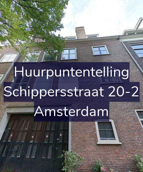 Foto gevel Huurpuntentelling voor Schippersstraat 20-2, Amsterdam