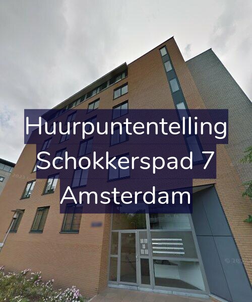 Foto gevel Huurpuntentelling voor Schokkerspad 7, Amsterdam