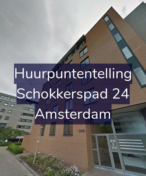 Foto gevel Huurpuntentelling voor Schokkerspad 24, Amsterdam