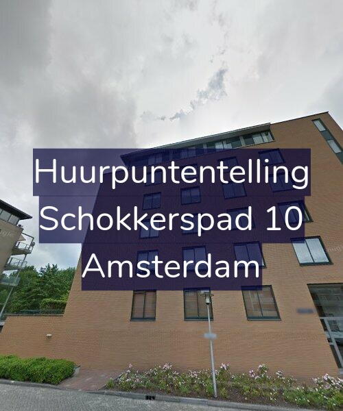 Foto gevel Huurpuntentelling voor Schokkerspad 10, Amsterdam
