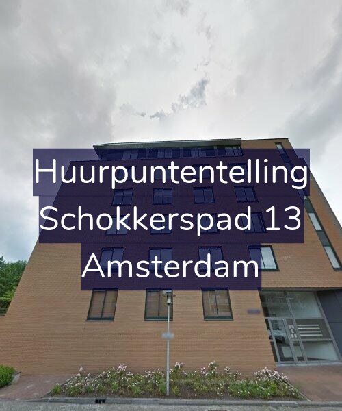Foto gevel Huurpuntentelling voor Schokkerspad 13, Amsterdam