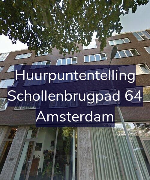 Foto gevel Huurpuntentelling voor Schollenbrugpad 64, Amsterdam