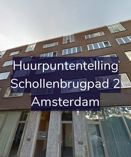 Foto gevel Huurpuntentelling voor Schollenbrugpad 2, Amsterdam
