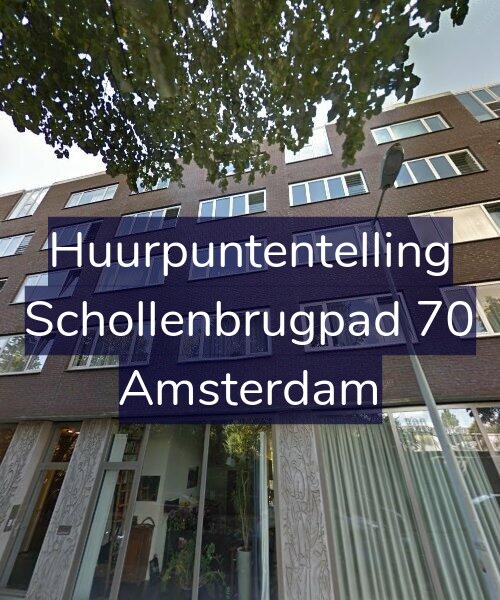Foto gevel Huurpuntentelling voor Schollenbrugpad 70, Amsterdam