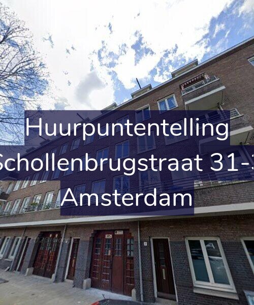 Foto gevel Huurpuntentelling voor Schollenbrugstraat 31-3, Amsterdam