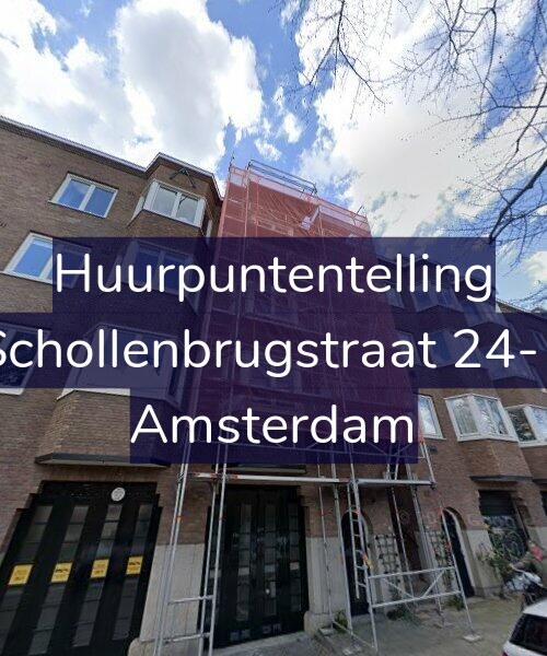 Foto gevel Huurpuntentelling voor Schollenbrugstraat 24-1, Amsterdam