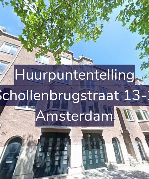 Foto gevel Huurpuntentelling voor Schollenbrugstraat 13-2, Amsterdam