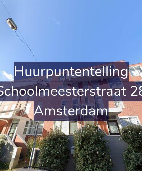 Foto gevel Huurpuntentelling voor Schoolmeesterstraat 28, Amsterdam
