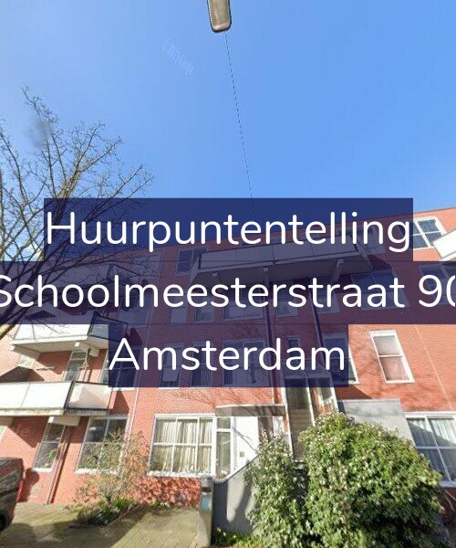 Foto gevel Huurpuntentelling voor Schoolmeesterstraat 90, Amsterdam
