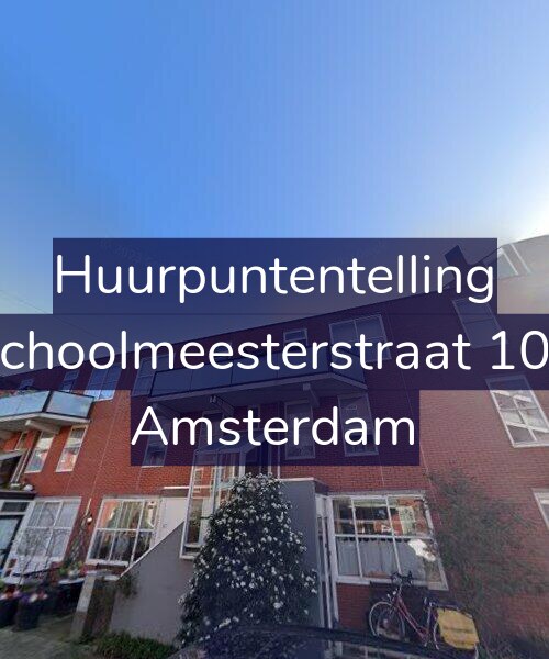 Foto gevel Huurpuntentelling voor Schoolmeesterstraat 101, Amsterdam