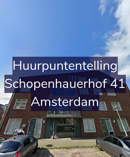 Foto gevel Huurpuntentelling voor Schopenhauerhof 41, Amsterdam