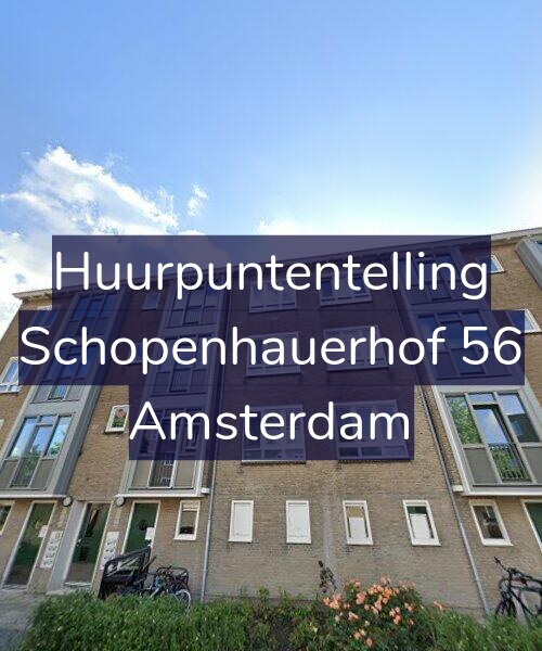 Foto gevel Huurpuntentelling voor Schopenhauerhof 56, Amsterdam