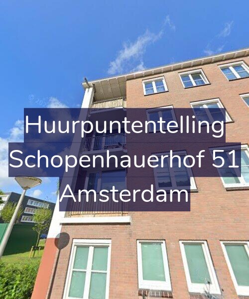 Foto gevel Huurpuntentelling voor Schopenhauerhof 51, Amsterdam