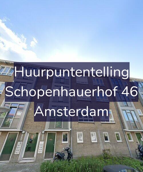 Foto gevel Huurpuntentelling voor Schopenhauerhof 46, Amsterdam