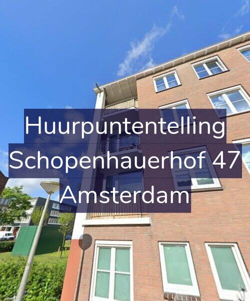Foto gevel Huurpuntentelling voor Schopenhauerhof 47, Amsterdam