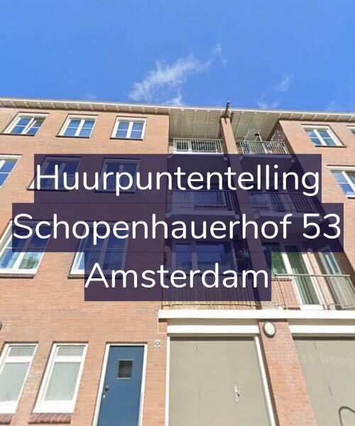 Foto gevel Huurpuntentelling voor Schopenhauerhof 53, Amsterdam
