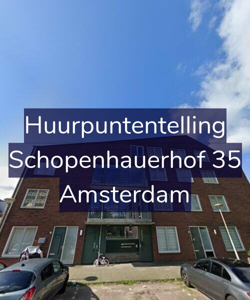 Foto gevel Huurpuntentelling voor Schopenhauerhof 35, Amsterdam