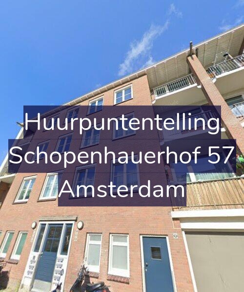 Foto gevel Huurpuntentelling voor Schopenhauerhof 57, Amsterdam