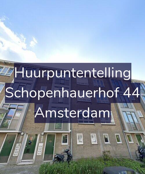 Foto gevel Huurpuntentelling voor Schopenhauerhof 44, Amsterdam