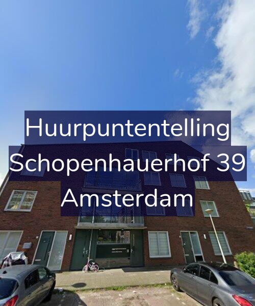Foto gevel Huurpuntentelling voor Schopenhauerhof 39, Amsterdam