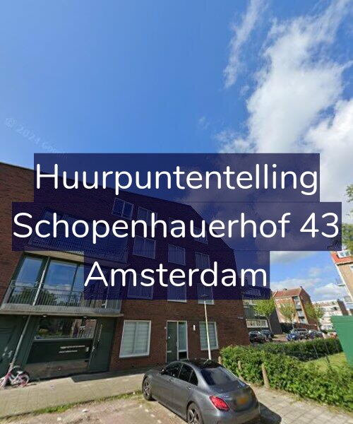 Foto gevel Huurpuntentelling voor Schopenhauerhof 43, Amsterdam