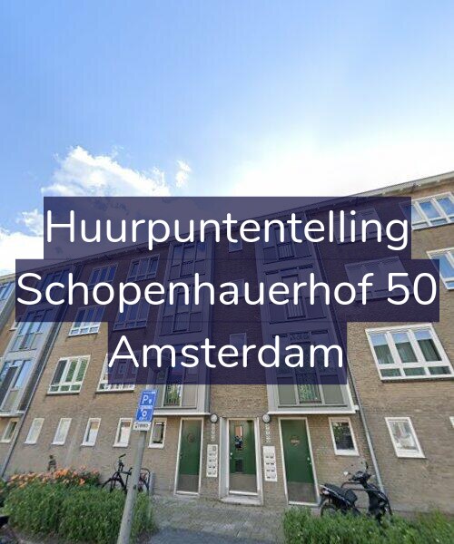 Foto gevel Huurpuntentelling voor Schopenhauerhof 50, Amsterdam