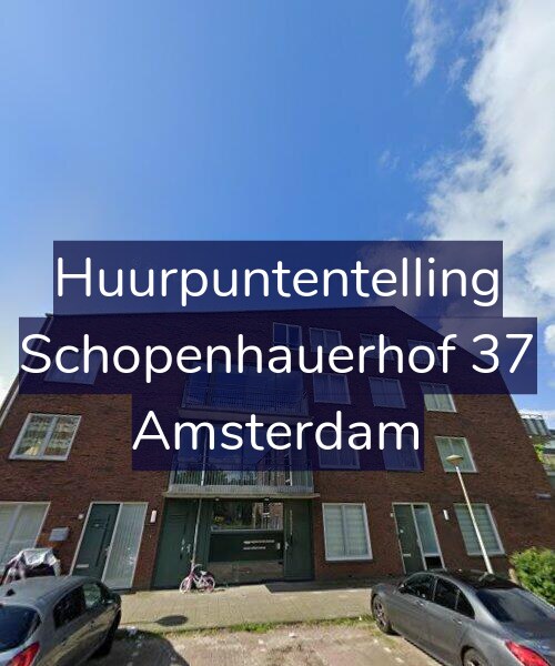 Foto gevel Huurpuntentelling voor Schopenhauerhof 37, Amsterdam