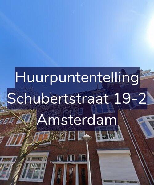 Foto gevel Huurpuntentelling voor Schubertstraat 19-2, Amsterdam
