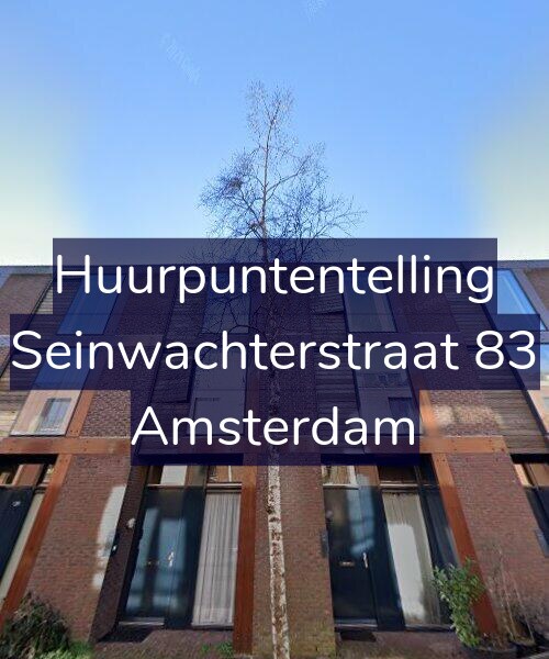 Foto gevel Huurpuntentelling voor Seinwachterstraat 83, Amsterdam